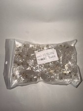 RJ9 Rj10 Rj22 Cable Telephone Crimp-On Connector Modular Plug Ends NEW 200 Pack picture