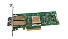 QLogic QLE2562-DELL FC Dual-Port 8 Gb PCI-E x8 Network Adapter 06T94G FP w/ SFP picture