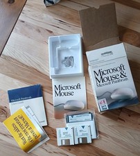 Vintage 1990 Microsoft Mouse & Microsoft Paintbrush Retail Box & Software Only* picture