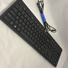 HP KBAH21, Wired Slim Keyboard, Black, English picture
