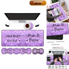 RVHOEZZM RVH-R16-Mouse 15 Gaming Mouse Pad Set Purple Wrist Rest picture
