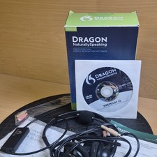 Dragon NaturallySpeaking Premium 12 Speech Recognition Software DVD w/ Headset picture