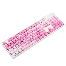 104 Key Double Shot PBT Shine Through Keyset OEM Profile Pink Gradient MX picture