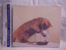 New Martin Designs MEMO MOUSE PAD 60 Sheets CAT with FISH Paper picture