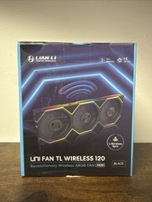 Lian Li UNI FAN SL Wireless LCD 120 ARGB 3-Pack Black NEW Sealed W/ Controller picture