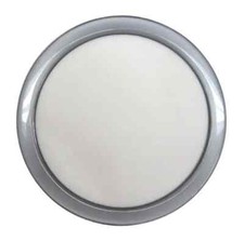 DEMCiflex 140mm Round Magnetic Fan Dust Filter - Metallic Silver with White Mesh picture
