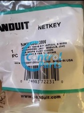 Panduit NetKey NK6X88MIW Cat6a Keystone Jack White Module (Qty 50) Fast delivery picture