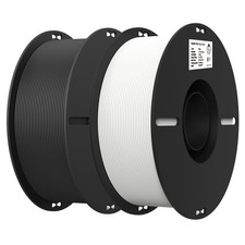 Creality PLA 3D Printer Filament, Black & White, 2Pack, 2KG Total picture