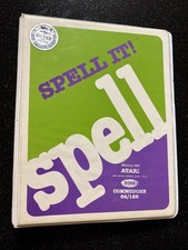 1985 Spell It Davidson Manual Atari Commodore Apple Original Binder VG Retro picture