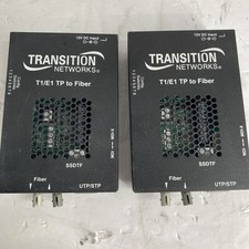 LOT OF 2 Transition Networks SSDTF1011-120 T1/E1 TP to Fiber picture