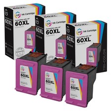 Replacement Replacement Fits for HP 60XL / CC644WN High YieColor Ink 3-Pack picture