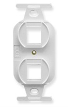 ICC INSERT ELECTRICAL 2-PORT WHITE IC107DPIWH UPC 633758004749 picture