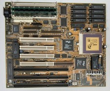 ASUS PCI/I-P55TP4 Socket 5 ISA Retro Motherboard + AMD K5 PR133 100MHz + 32MB RAM picture