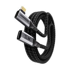 6.6FT USBC Extension Cable Right Angle Compatible with Thunderbolt 4/3,USB4 40Gb picture