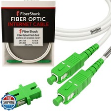20M (65ft.) SC/APC to SC/APC Patch Cable OM2 Single Mode 9/125um - White picture