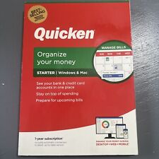 NEW SEALED QUICKEN STARTER PERSONAL FINANCE WIN & MAC CD 1 Year Subscription picture