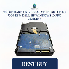 250 GB Hard Drive Seagate Desktop PC 7200 RPM Dell Hp Windows 10 Pro Genuine picture