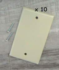 10 pcs ~ Leviton 86014 Plastic Cover Wall Plate - Ivory  picture