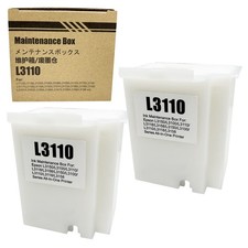 2 PCS Printer Waste Ink Box For Ecotank ET2720 ET2800 ET4700 Maintenance picture