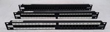 Lot of 3 AMP Category Cat5 557870-1 24 port patch panel picture