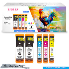 5PK Compatible Dell 31 32 33 Ink Cartridge 2BK+CMY for V525w V725 600/400 Pages picture