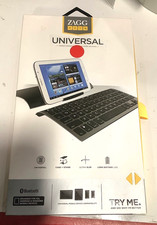 Zagg Keys Universal Tablet Bluetooth Folio Keyboard Stand iPad 2/3/4/Air yo picture