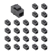 25PCS CAT6 Keystone Coupler Ethernet Coupler Female-Female RJ45 Jack picture