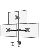 WALI Triple Monitor Desk Mount, Fully Adjustable Three Monitor Stand Fits 3 up picture