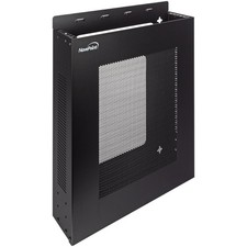 NavePoint Vertical Wall Mountable Server Rack, Black - Enclosed Vertical Wall picture