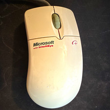 Microsoft IntelliMouse IntelliEye 1.0 Wired USB Optical 3-Button White X04-91790 picture