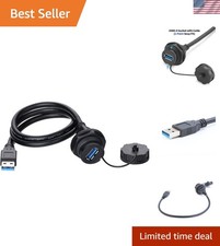 Durable Waterproof USB 3.0 Panel Socket - Efficient Data Transfer Up to 5 Gbps picture