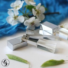 Custom Wedding Glass USB Flash Pen Drive Memory Stick with Box Photography logo picture