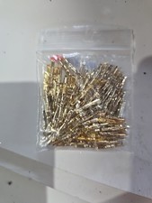 Computer Wire Conectors Gold Plated ,bag Of 100 New picture
