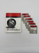 Novell WordPerfect 3.1 Macintosh Mac 6 Disk Set Manual Tested Working 1994 picture