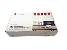 AV Access KVM Switch Docking Station for 2 Monitors 2 Computers, 4K KVM Switch picture