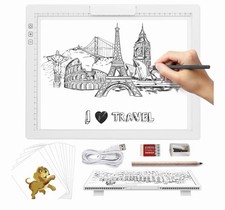 KOBAIBAN Wireless A4 LED Light Pad with Innovative Stand, Top Clip, Stepless picture