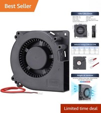 Versatile 120mm Blower Fan - 12V Cooling Solution for Electronics & DIY Projects picture