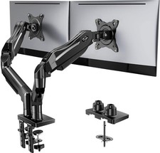 HUANUO FlowLift™ Dual Monitor Stand Fully Adjustable Gaming Monitor Desk Mo... picture