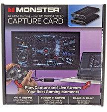 Monster 4K HDMI Capture Card USB 3.0 1080p60 Game Streaming Recorder MAD1 Sealed picture