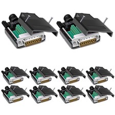 10 PCS DB15 Solderless Connector RS232 D-SUB Serial To 15-Pin Port Male picture