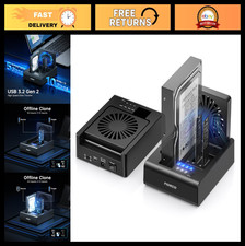 M.2 NVMe SSD Cloner Dock, 3-Bay Hard Drive Duplicator, Tool-Free, Cooling Fan picture
