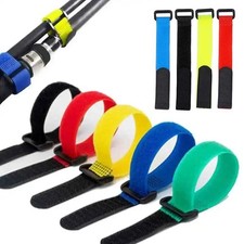 Hook & Loop Cable Ties Reusable Cord Straps Adjustable Wire Organizer picture