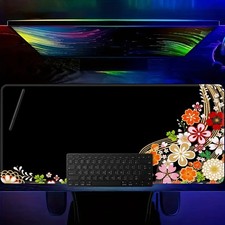 DOS Large Gaming Mouse Pad Compatible for PC/Laptop Desk with Non-Slip Base & picture