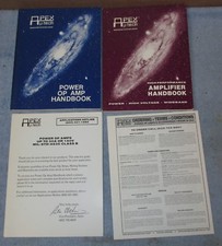 Vtg APEX TECH 2 Handbook Lot Power Op Amp 1986/Amplifier 1987 J137 picture