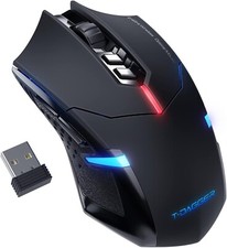Wireless Silent click Gaming mouse for Dell Toshiba Apple MSI Asus HP Laptop PC picture