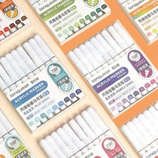 Acrylic Marker Pen Set 9 Soft Brush DIY Art Graffiti Drawing Painting picture