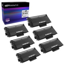 6Pk Compatible Brother TN820 Black Toner Cartridge 3k MFC L5700DW, MFC L6900DW picture