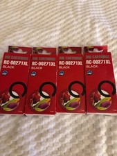 Lots of 4 Replacement Black Ink Cartridges Canon PIXMA Printers RC-00271 XL picture