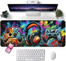 Desk Mat Computer Mat Large Keyboard Mouse Pad Gaming Mousepad Stitched Edges bo picture
