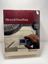 1988 MICROSOFT POWERPOINT for the APPLE MACINTOSH, NEW SEALED picture